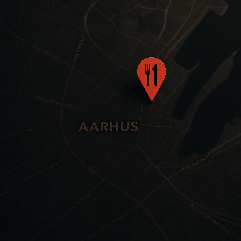 Kort over Restaurant Ildens placering i Aarhus